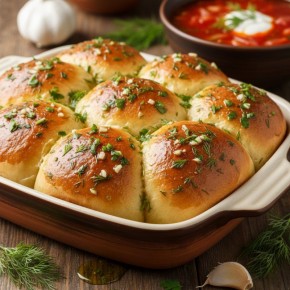 Как приготовить нежные чесночные булочки для всей семьи