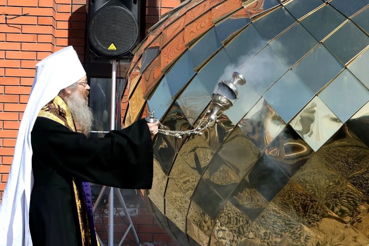 Владимир Мазур: Сегодня вместе с нашими воинами, ветеранами СВО установили купол и крест на строящемся храме Преподобного Ильи Муромца, вблизи села Дзержинское Владимир Мазур: Сегодня вместе с нашими воинами, ветеранами СВО установили купол и крест на строящемся храме Преподобного Ильи Муромца, вблизи села Дзержинское