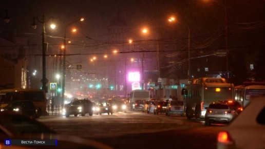 Томичи стоят в 8-балльных пробках во вторник вечером