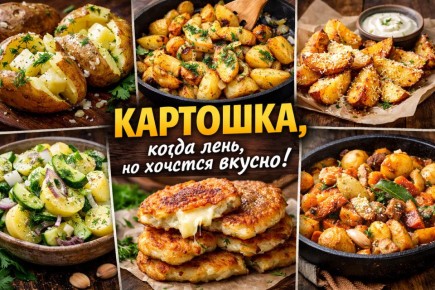 6 простых картофельных блюд на случай, когда не хочется готовить