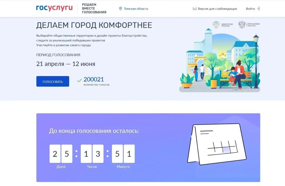Владимир Мазур: Больше 200 тысяч жителей нашей области проголосовали за объекты благоустройства будущего года