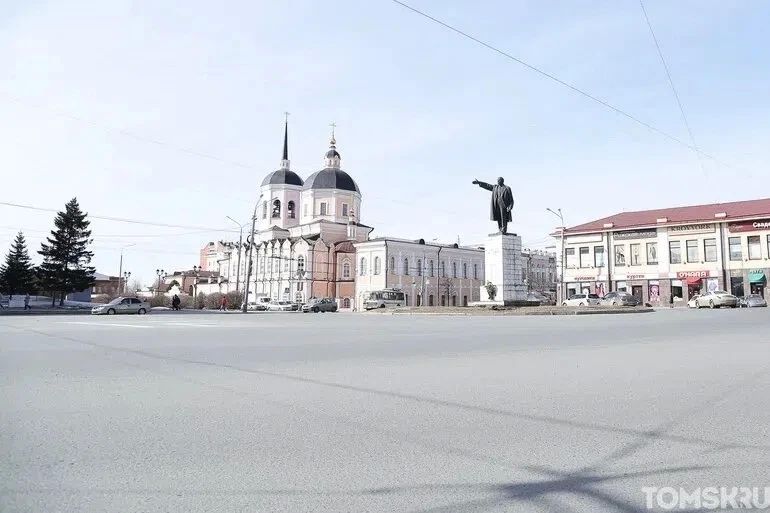 На площади Ленина в Томске временно меняют схему движения
