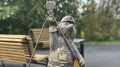 В Стрежевом поселился мишка-строитель