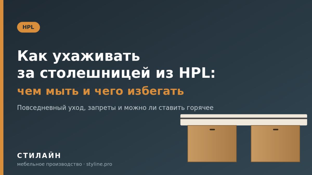 Уход за столешницей из HPL: практическое руководство для кухни