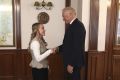 Владимир Мазур: Сегодня вручил значок и удостоверение Мастера спорта России Маргарите Ярыгиной – чемпионке Европы, вице-чемпионке мира по вольной борьбе для спортсменов младше 20 лет, бронзовому призёру Чемпионата России...