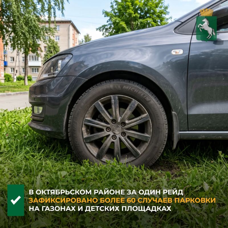 Сотрудники отдела контроля в сфере благоустройства администрации Октябрьского района провели очередной рейд по территории района